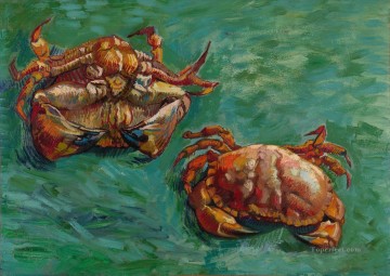 Vincent Van Gogh Painting - Two Crabs Vincent van Gogh